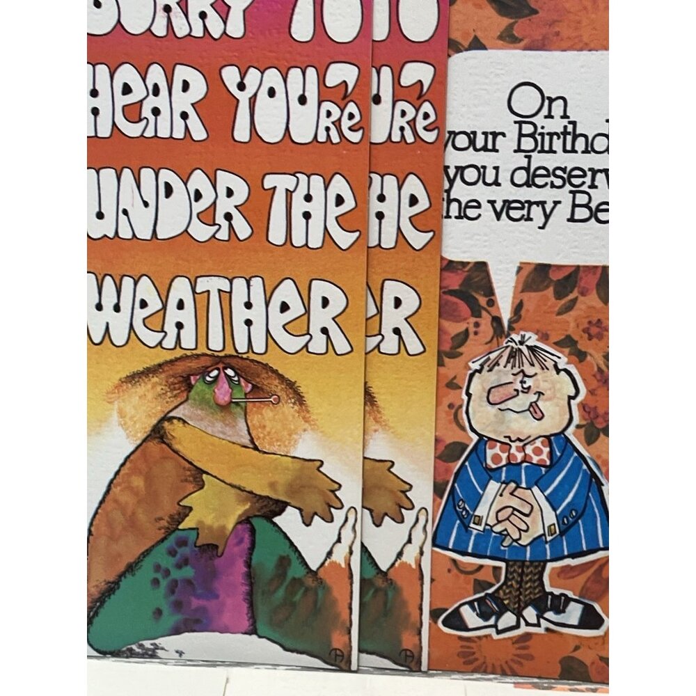 Rhinehart Novelty Greeting Cards Envelopes Get Well Birthday Lot of 23 & Boxes - Picture 2 of 6